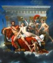 Gigantografia esclusiva "Affresco di Jacques Louis David - Mars desarmè par Venus"