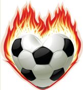 Sticker autoadesivo esclusivo "Amore per calcio"