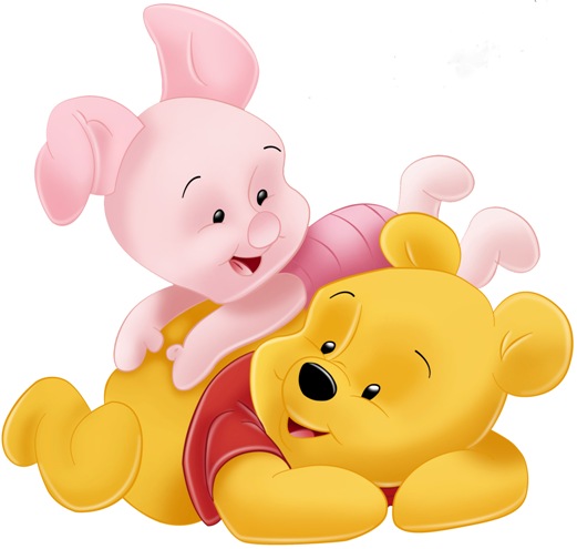 Sticker autoadesivo esclusivo "Winnie con porcellino Pimpi"