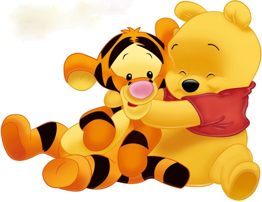 Sticker autoadesivo esclusivo "Winnie con Tigro"