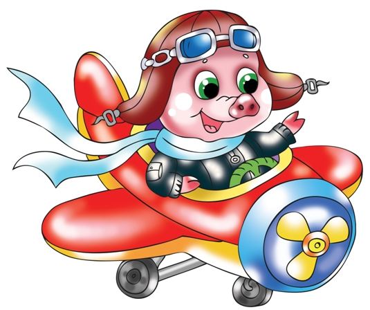 Sticker autoadesivo esclusivo "Porcellino pilota dell'aereo"
