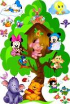 Adesivo decorativo esclusivo "Winnie con gli amici"