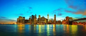 Gigantografia autoadesiva esclusiva "New York al tramonto"