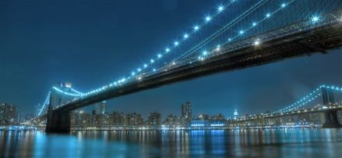 Gigantografia autoadesiva esclusiva "Manhattan-bridge"