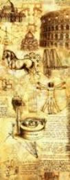 Gigantografia esclusiva "Affresco Leonardo da Vinci"
