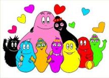 Adesivo decorativo esclusivo "Barbapapà"