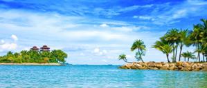 Gigantografia esclusiva autoadesiva "Panorama isole tropicale"
