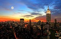 Gigantografia esclusiva autoadesiva "Tramonto a New York city"