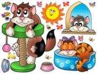 Adesivo decorativo esclusivo "Kit gatti"