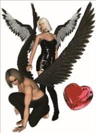 Adesivo decorativo esclusivo "Dark angel"