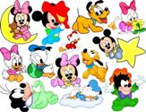 Adesivo decorativo esclusivo "Baby Mickey & Co"