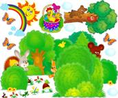 Adesivo decorativo esclusivo "Giochiamo a nascondino"