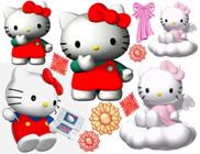   Adesivo decorativo esclusivo "Hello Kitty 1"