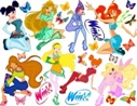Adesivo decorativo esclusivo "Winx"