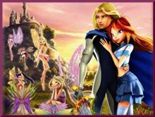 Gigantografia autoadesiva esclusiva "Winx 3-D"