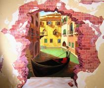 Gigantografia esclusiva "Venezia trompe l'oeil"