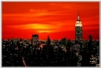 Gigantografia esclusiva autoadesiva con effetto argentato"New York tramonto"