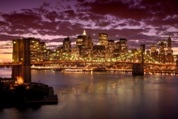 Gigantografia autoadesiva esclusiva "Manhattan notturno"