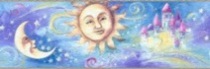Bordo esclusivo "Dipinto sole,luna"