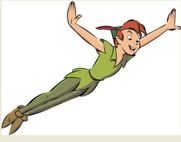 Sticker autoadesivo esclusivo "Peter Pan"