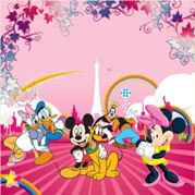 Gigantografia autoadesiva esclusiva "Mickey e Minnie"