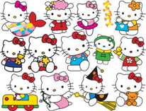 Adesivo decorativo esclusivo "Hello Kitty 2"