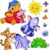 Adesivo decorativo esclusivo "Winnie the Pooh"