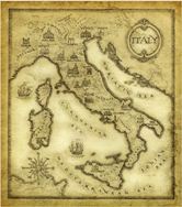 Gigantografia esclusiva "Antica Mappa Italia"