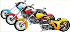 Adesivo decorativo esclusivo "Motorbike"