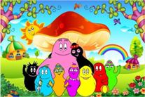 Gigantografia autoadesiva esclusiva "Barbapapà"