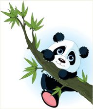 Adesivo decorativo esclusivo "Piccola panda"