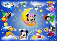 Gigantografia esclusiva "Soffitto Baby Minnie buona notte"