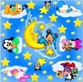 Gigantografia esclusiva "Soffitto Baby Mickey buona notte"