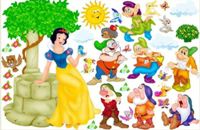 Adesivo decorativo esclusivo "Biancaneve 1"