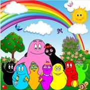 Gigantografia esclusiva adesiva "Barbapapà"