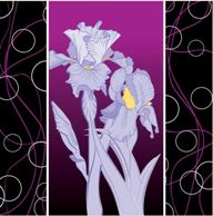 Gigantografia esclusiva "Astratto con iris"