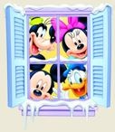 Sticker autoadesivo esclusivo "Finestra Disney"