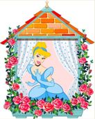 Adesivo decorativo esclusivo "Principessa Cenerentola"