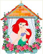 Adesivo decorativo esclusivo "Principessa Ariel"