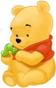 Sticker autoadesivo esclusivo "Winnie con bruco"