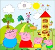 Gigantografia esclusiva autoadesiva "La casetta di Peppa Pig"