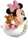   Adesivo decorativo esclusivo "Minnie baby" 