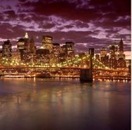 Gigantografia esclisiva autoadesiva "Manhattan notturno" 