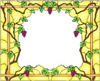 Gigantografia esclusiva "Soffitto luminescente con uva"