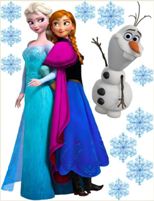 Adesivo decorativo esclusivo "Frozen"