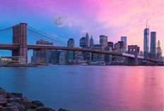 Gigantografia esclusiva adesiva "New York city al tramonto"