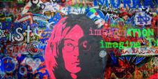 Gigantografia esclusiva adesiva "Graffiti  John Lennon" 