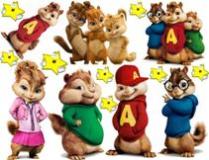 Decorazione adesivo esclusivo "Alvin superstar"