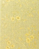 Carta da Parati effetto seta "Art.714-21 Giallo Napoli con polvere brillante dorata"