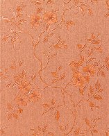 Carta da Parati effetto seta "Art.714-25 Corallo con polvere brillante dorata - argentata"
